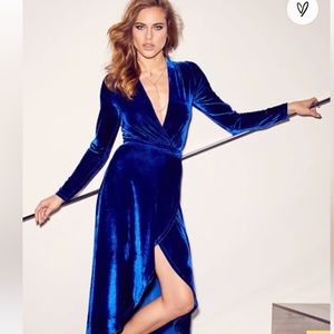 Lulus Enchant Me Velvet Dress